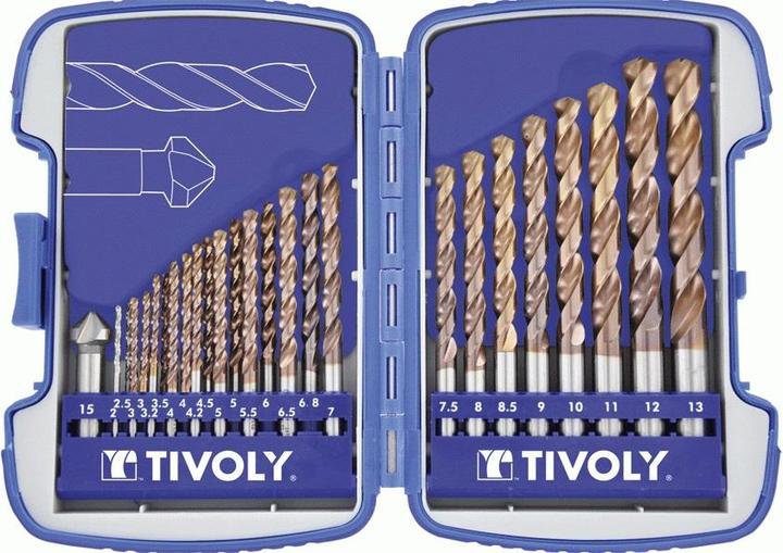 Image du produit Tivoly Jeu de forets à métaux FURIUS HSS 26pcs Ø1-13mm, countersink 15 mm (2 mm, 4 mm, 3 mm, 4,2 mm, 7,5 mm, 16,5 mm, 9 mm, 12 mm, 3,5 mm, 5 mm, 3,2 mm, 8 mm, 7 mm, 6,5 mm, 5,5 mm, 4,5 mm, 6,8 mm, 8,5 mm, 11 mm, 10 mm, 6 mm, 2,5 mm, 13 mm)