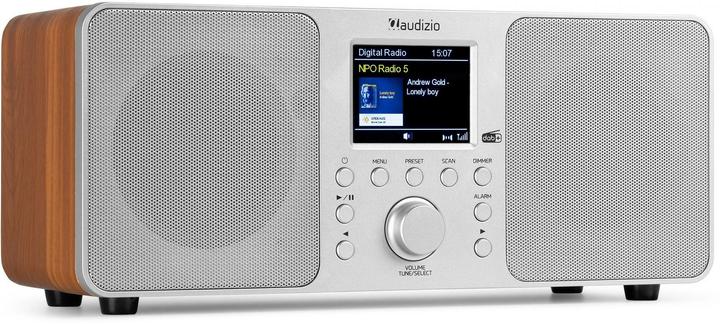 Immagine prodotto Audizio DAB+ Radio Genua Silber, Radio Tuner: FM, DAB+ (FM, DAB, Bluetooth)