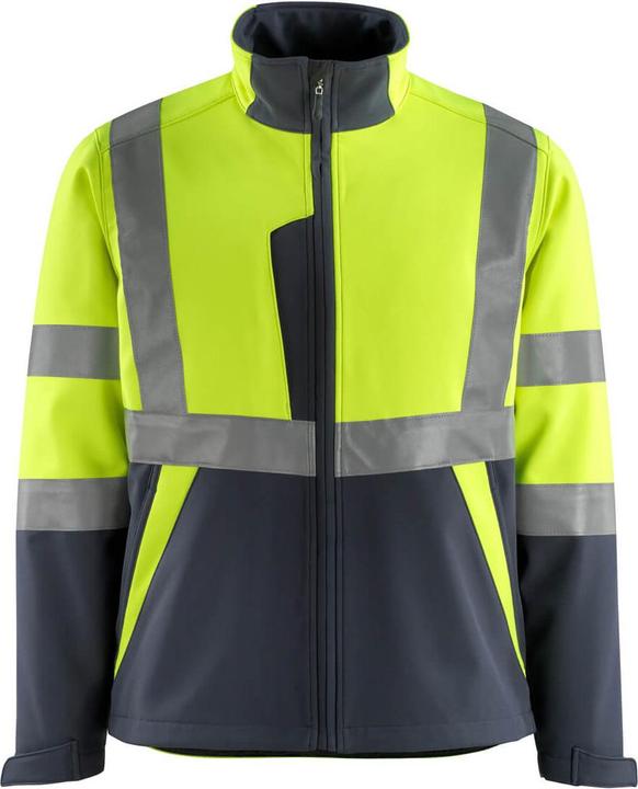 Actual product image Mascot unisex high visibility jacket Kiama yellow, black-blue size L (L)