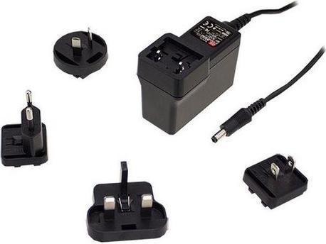 Actual product image MeanWell Medical plug-in power supply with interchangeable adapter GEM40I 264V 5A 25W Interchangeable plug
