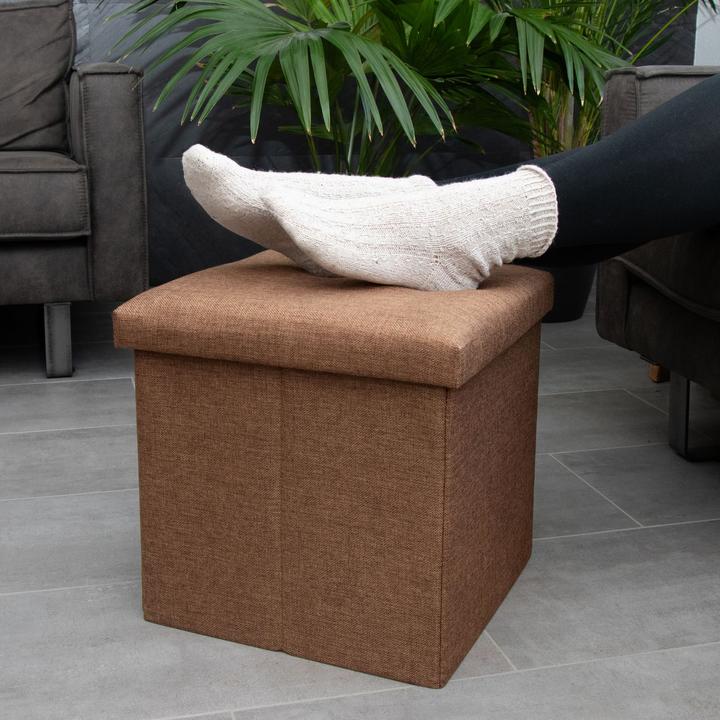Produktbild Intirilife Sitzwürfel BERNSTEIN BRAUN