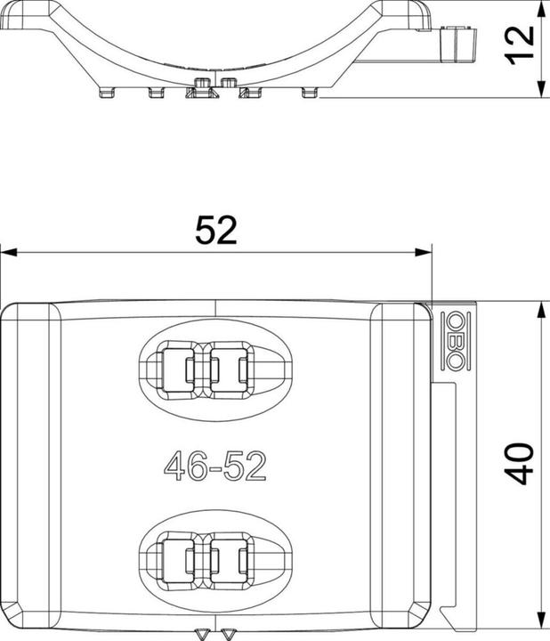 Immagine prodotto OBO Bettermann Contro vasca universale (Anelli di fissaggio, 22 mm, 1 pz.)
