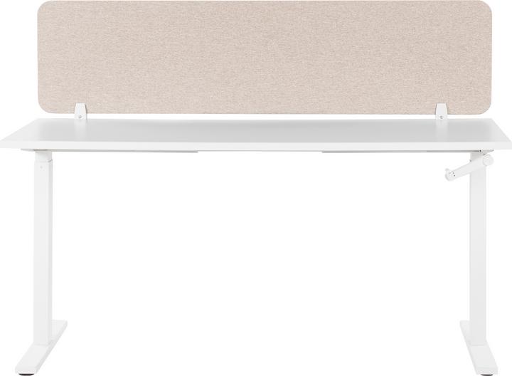Produktbild Beliani Schreibtischtrennwand beige 160 x 40 cm WALLY