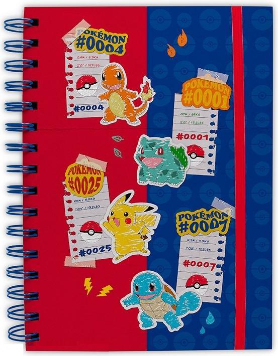 Actual product image ABYstyle Pokemon A5 Notebook Anelli: Blue & Red Partners (A5, Special ruling, Hardcover)