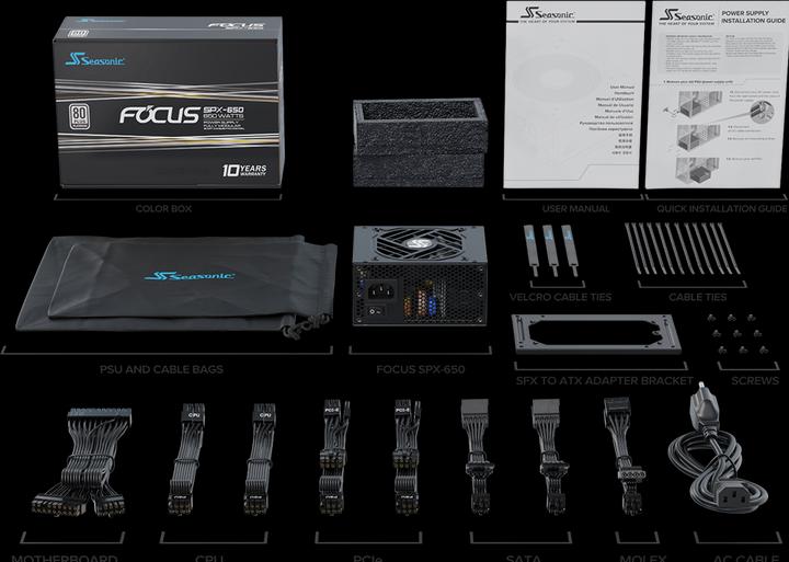 Produktbild Seasonic Focus SPX (2021) (650 W)