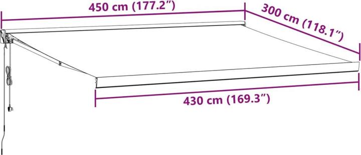 Actual product image VidaXL Kuzma (4.50 m)
