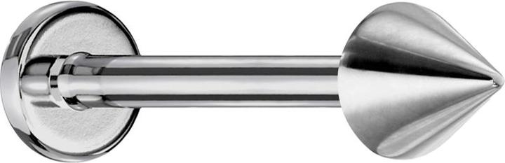 Produktbild Star Piercing Micro Labret silber mit Cone (Titan G23, ohne Messing)