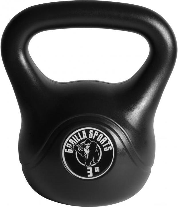 Produktbild Gorilla Sports Kettlebell Cement (1 x 3 kg)