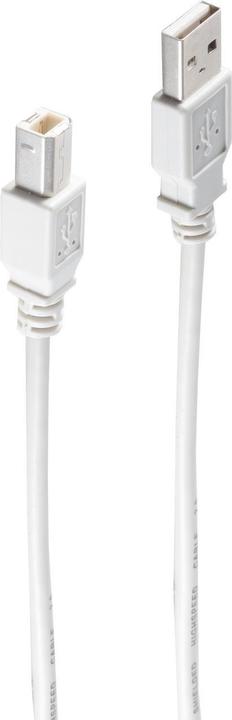 Image du produit Shiverpeaks ®-BASIC-S--Câble de connexion USB, type A mâle vers type B mâle, REV. 2.0, 0,25m (0.25 m, USB 2.0)