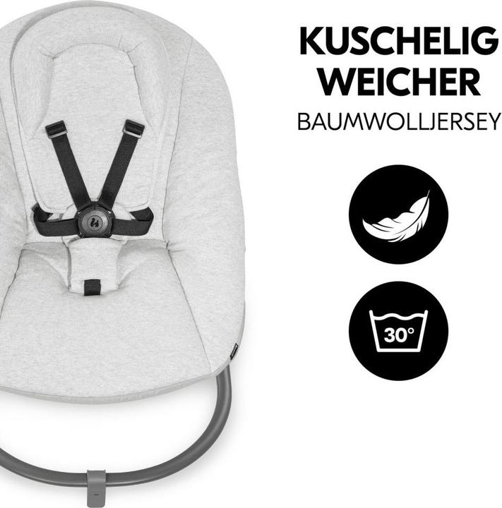 Produktbild Hauck Hochstühle Alpha Plus Grey 4-tlg. Newbornset Light Grey - (Hochstuhl)