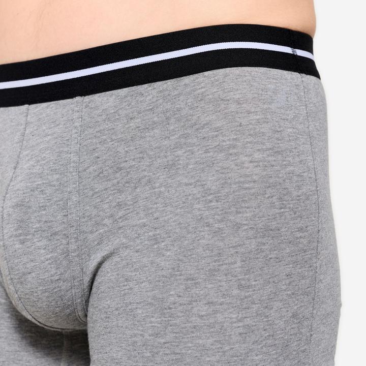 Image du produit Domyos Lot de 2 boxers coton majoritaire Homme, Gris et vert Kaki (XL, lot de 2)