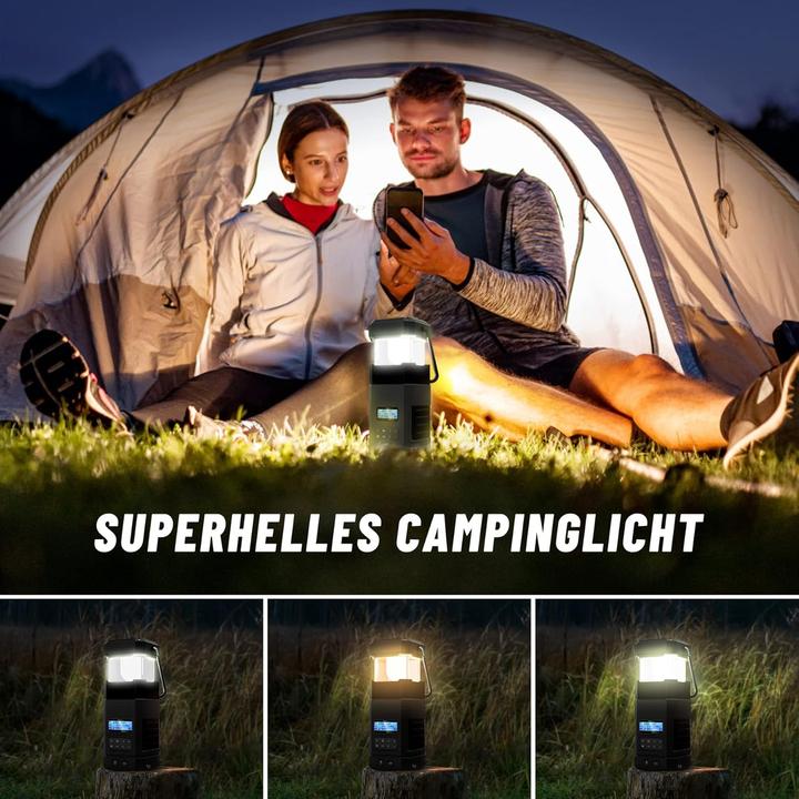 Image du produit Libovgogo Kurbelradio DF585D mit Bluetooth und Campinglampe (DAB+ DAB)