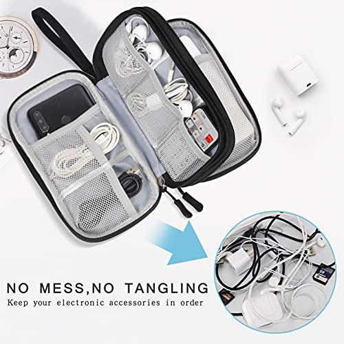 Produktbild Only-Bags.Store Kabeltasche, Elektronikzubehör Organizer, Tragbare Kabelorganizer, Doppelte Kabel Tasche für