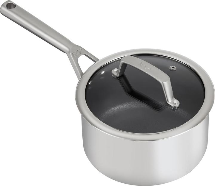 Immagine prodotto Ninja C63000EU ZEROSTICK Set di pentole da 3 pezzi (acciaio inox) (16 cm, Set di pentole e padelle da cucina, Alluminio)