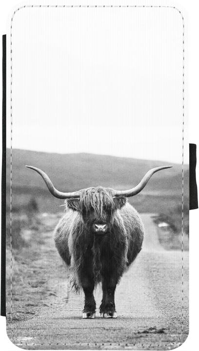 Produktbild PhoneLook Hülle Wallet schwarz Highland cattle (Apple iPhone X, Apple iPhone XS)