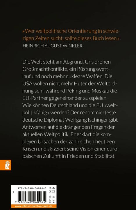 Produktbild Welt in Gefahr (Deutsch, Wolfgang Ischinger, 2020)