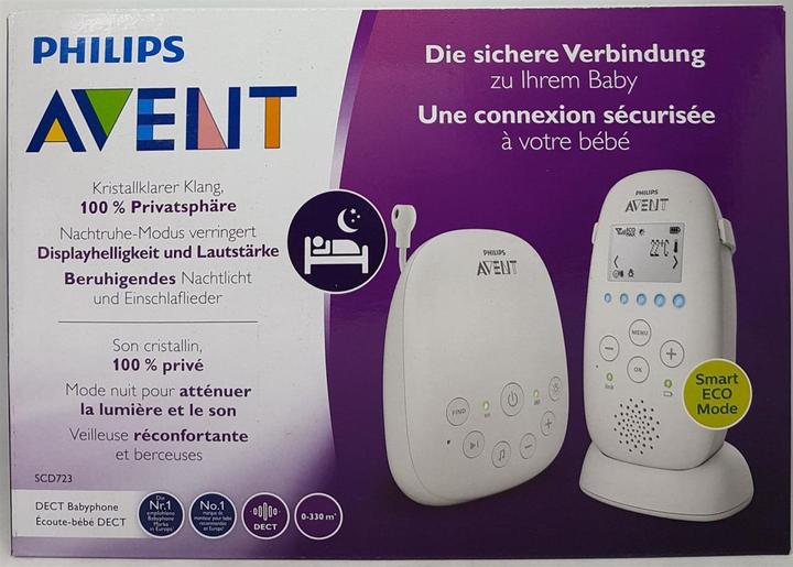 Actual product image Philips Avent Dect SCD723/26 (Baby Monitor Audio, 330 m)