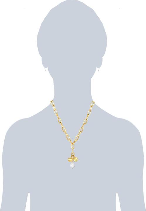 Image du produit Lulu & Jane Collier femme en alliage de perles de culture en or jaune 42,0 cm + 5,0 cm d'extension - 29533 (Alliage métallique, 42 - 47 cm)