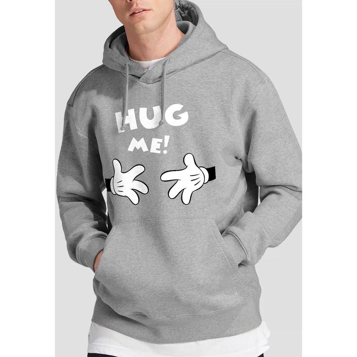 Actual product image Disney Mens Hug Me Mickey Mouse Valentine's Day Hoodie (L)