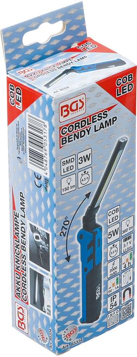 Produktbild BGS Akku-Knicklampe COB-LED 5 W (150 lm)