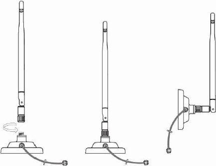 Image du produit Alfa Network ARS-H002 - Antenne 2.4 GHz 5 dBi + embase magnétique (2G)
