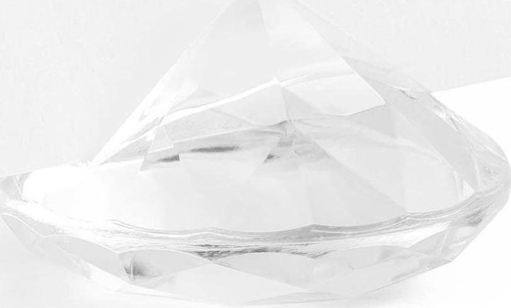 Produktbild Partydeco Tischkarte Halter Diamanten 4 cm, 10 Stück, Transparent