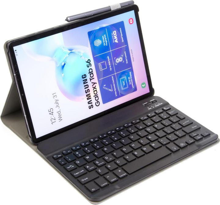 Produktbild Lobwerk 2in1 Bluetooth Tastatur und Cover für Samsung Galaxy Tab S Tab S6 SM-T860 SM-T865 10.5 Zoll Case Sch (X)