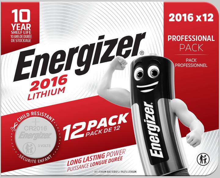 Immagine prodotto Energizer Litio (12 pz., CR2016, 90 mAh)