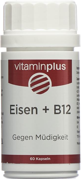 Produktbild Vitaminplus Eisen 21 mg + B12 (60 Stück, Kapseln)