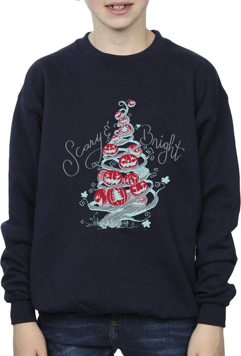 Actual product image Disney Boys The Nightmare Before Christmas Scary & Bright Sweatshirt (128)