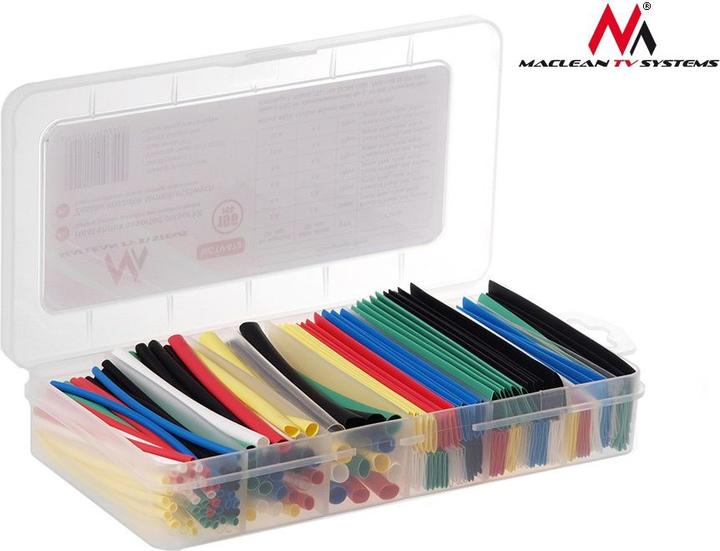 Produktbild Maclean Boite d'assortiment de gaines thermo-retractable MCTV-679 (196 pcs) (Kabelschlauch)