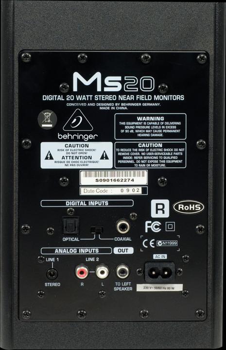 Produktbild Behringer Ms20 (Passiv, Aktiv, Paar, 2x 10 W)