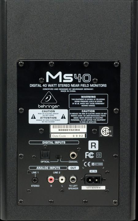 Produktbild Behringer Ms40 (Aktiv, Passiv, Paar, 2x 20 W)