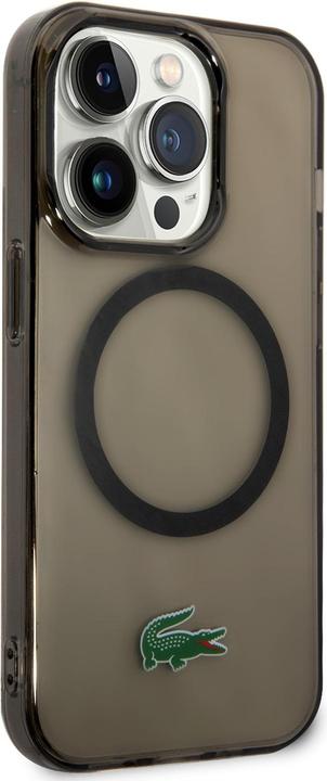 Actual product image Lacoste LCHMP14XULOK iPhone 14 Pro Max 6.7" czarny/black hardcase Transparent MagSafe (Apple iPhone 14 Pro Max)