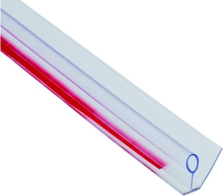 Actual product image Bohle Shower door seals with water deflector and tube for gluing on