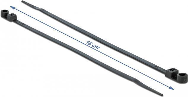 Image du produit Delock Cable tie avec oeillet de fixation (160 mm, 10 pcs)