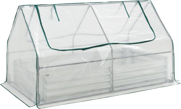 Actual product image En.Casa Hochbeet mit Gewächshaus Balsorano 186x96x98 cm Weiss