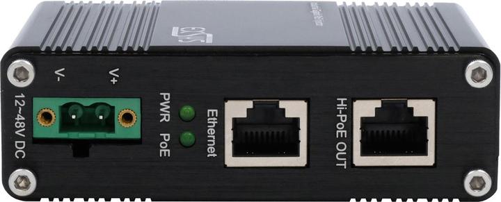 Immagine prodotto Exsys Iniettore industriale PoE+ Gigabit 60W (802.3af (PoE), 802.3bt (PoE+++), 802,3at (PoE+), 60 W)