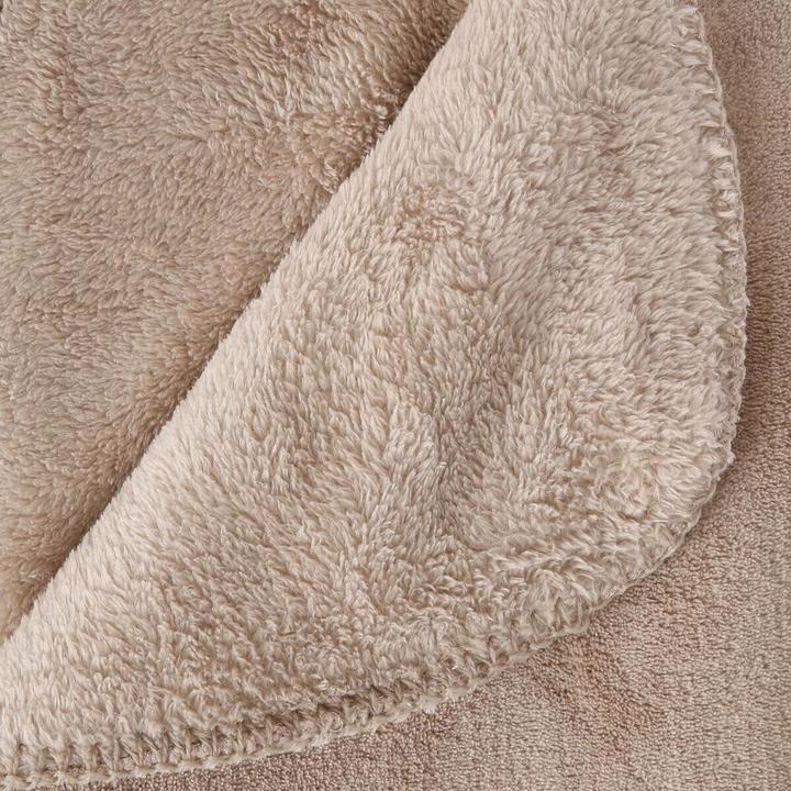 Actual product image Atmosphera Linen Microfibre Plaid 180x230, beige (180 x 230 cm)
