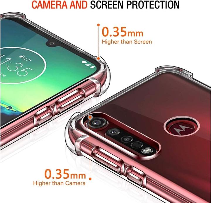 Actual product image Screenguard Motorola Moto G8 Plus Case Crystal Soft Airbag Bumper (Motorola Moto G8 Plus)