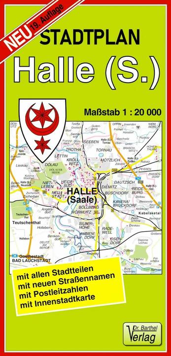 Actual product image City map Halle (Saale) 1 : 20 000
