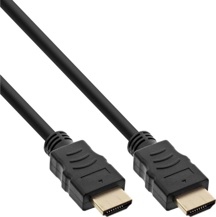 Actual product image InLine Bulk pack of 25 ® HDMI cables, HDMI High Speed with Ethernet, male / male, black / gold (3 m, HDMI)