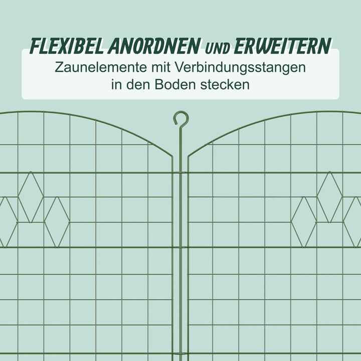 Produktbild Relaxdays 5x Teichzaun