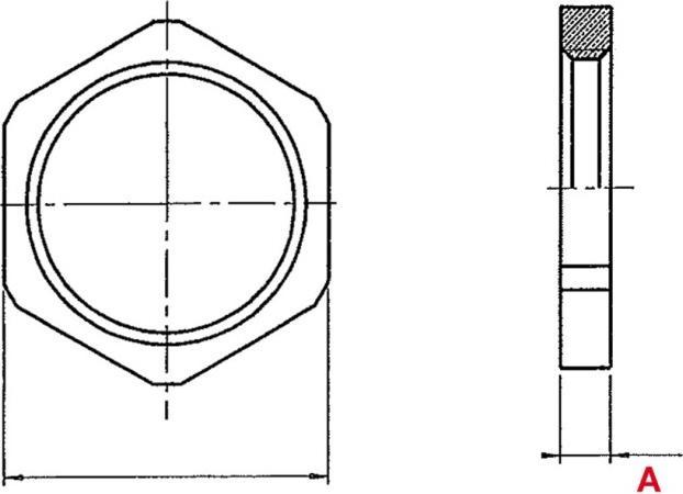 Actual product image Plica Locknut (M40)