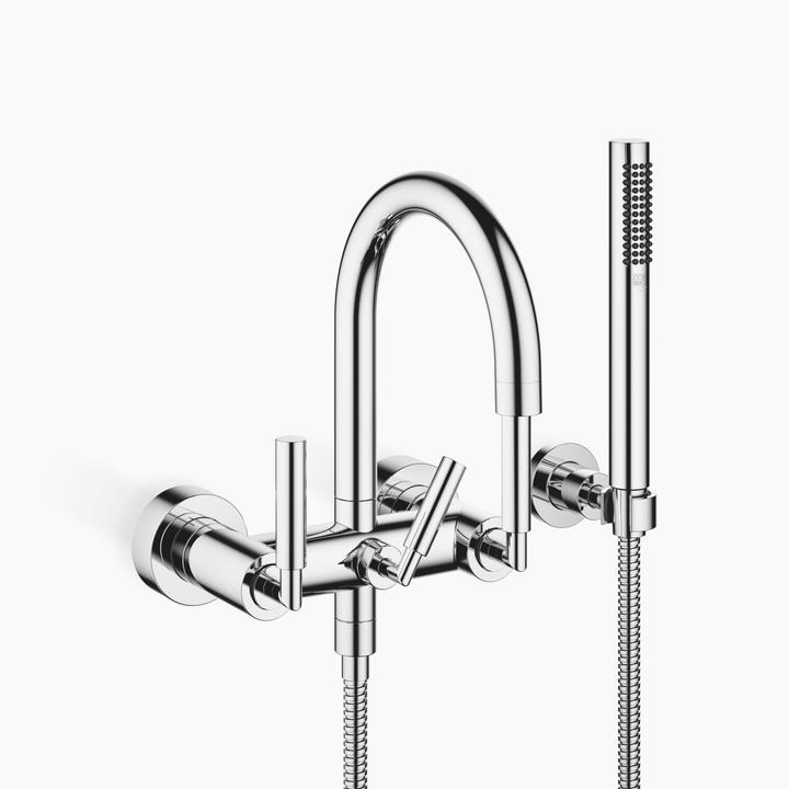 Actual product image Dornbracht Tara bath mixer for wall mounting with shower set, 240 mm projection, 25133882