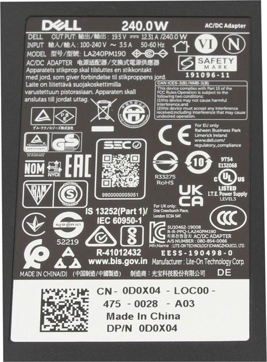 Image du produit Dell FHMD4 (240 W)