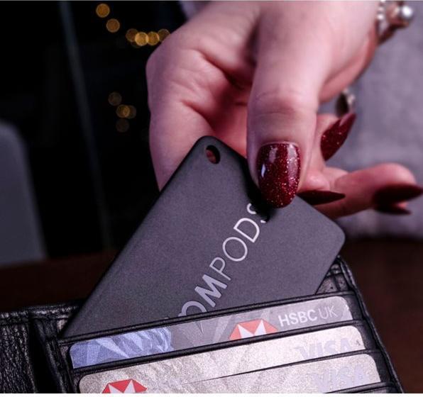 Actual product image Boompods Boomcard black