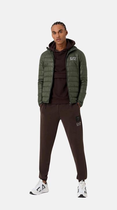 Actual product image Emporio Armani EA7 jacket Core Identity quilted jacket with hooded collar (XXL)