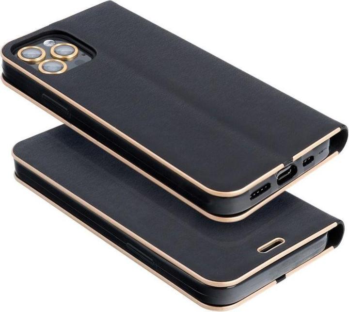 Actual product image Forcell Book case OEM LUNA Book Gold for HUAWEI P Smart black (Huawei P Smart+)