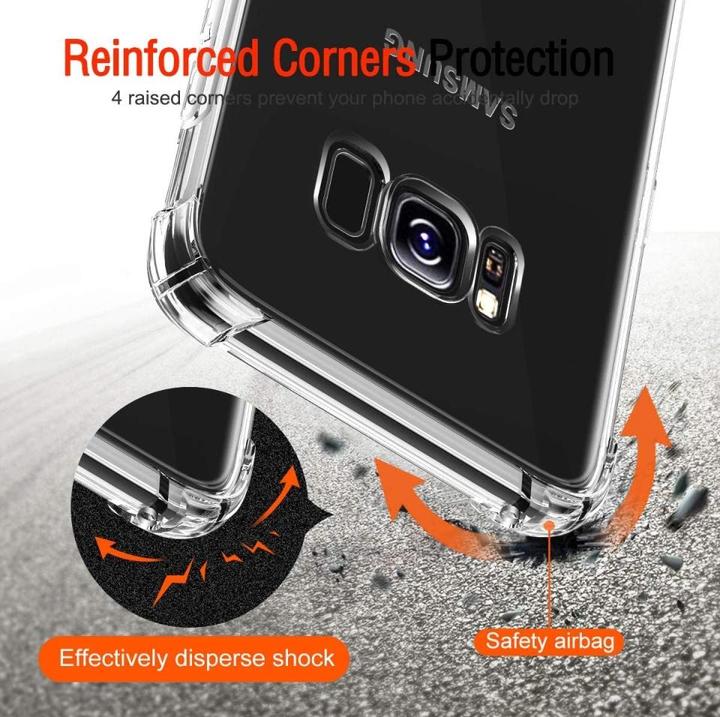 Immagine prodotto Screenguard Samsung Galaxy S8 Custodia Crystal Soft Airbag Bumper (Samsung Galaxy S8)